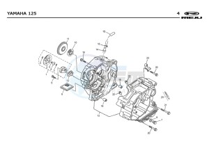 TANGO-125-YELLOW drawing CRANKSHAFT CARTER