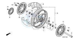 CB1000RA9 Australia - (U / ABS) drawing FRONT WHEEL