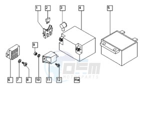 PACK-R_25-45kmh_K4-K7 50 K4-K7 drawing Electrical equipment