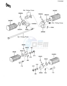 KZ 440 G (G1) drawing FOOTRESTS