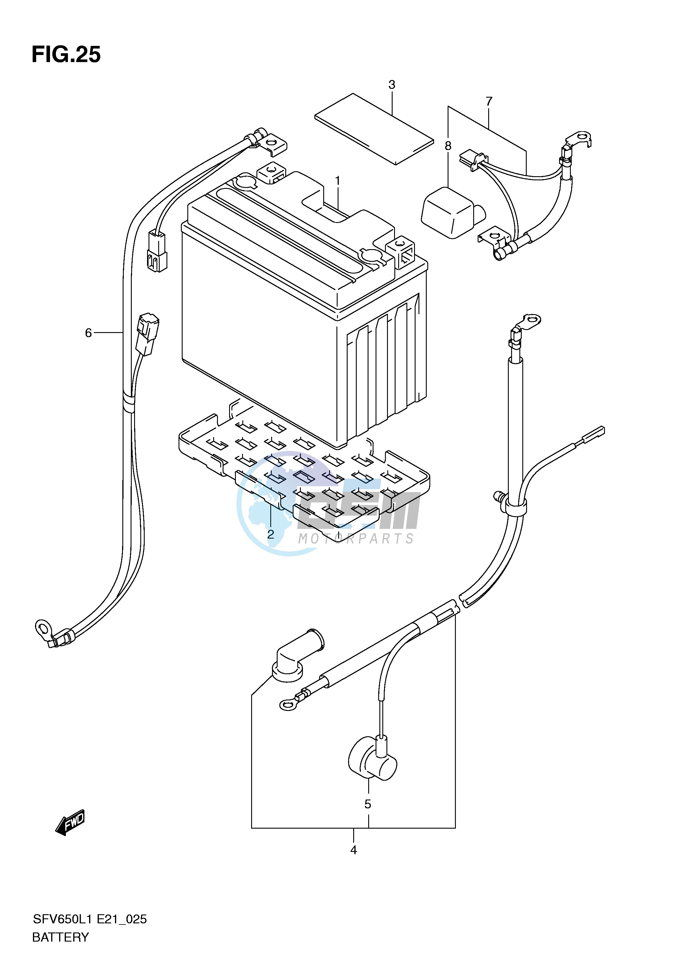 BATTERY (SFV650L1 E21)