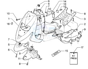 Stalker 50 drawing Front shield-Footboard-Spoiler