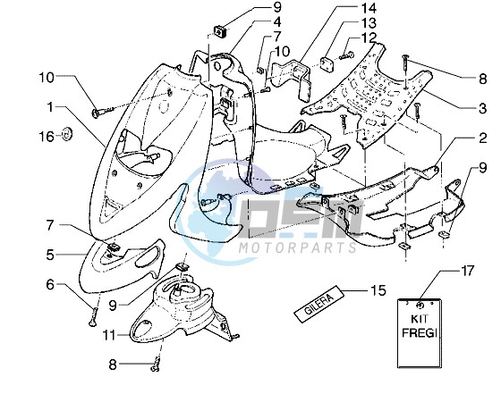 Front shield-Footboard-Spoiler