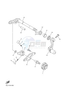 YZ450F (1SL5 1SL6 1SL7 1SL8) drawing SHIFT SHAFT