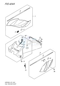 GSR750Z ABS EU drawing FUEL TANK SIDE COVER