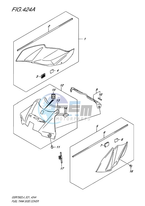 FUEL TANK SIDE COVER