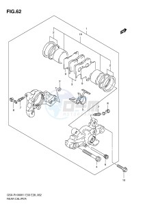 GSX-R1000 (E3-E28) drawing REAR CALIPER