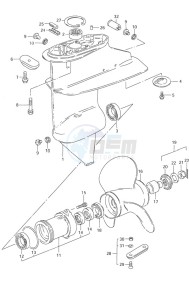 DF 9.9 drawing Gear Case