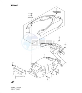 VZ800L1 drawing REAR FENDER