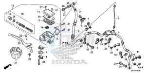 TRX420FPAD TRX420 Europe Direct - (ED) drawing FR. BRAKE MASTER CYLINDER