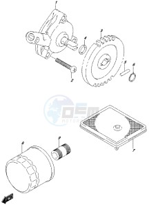 LT-A500XP drawing OIL PUMP