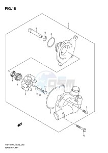 VZR1800 (E2) INTRUDER drawing WATER PUMP