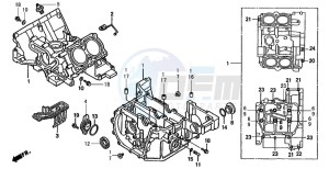 ST1100A drawing CRANKCASE