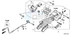 VFR1200XDD CrossTourer - VFR1200X Dual Clutch 2ED - (2ED) drawing REAR BRAKE CALIPER