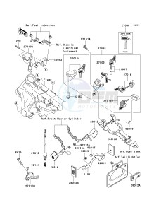 VN 1600 A [VULCAN 1600 CLASSIC] (A6F-A8FA) A8FA drawing IGNITION SWITCH_LOCKS_REFLECTORS