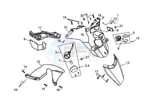 ORBIT II 50 TS drawing INDICATOR - REAR FENDER - MUDGUARD