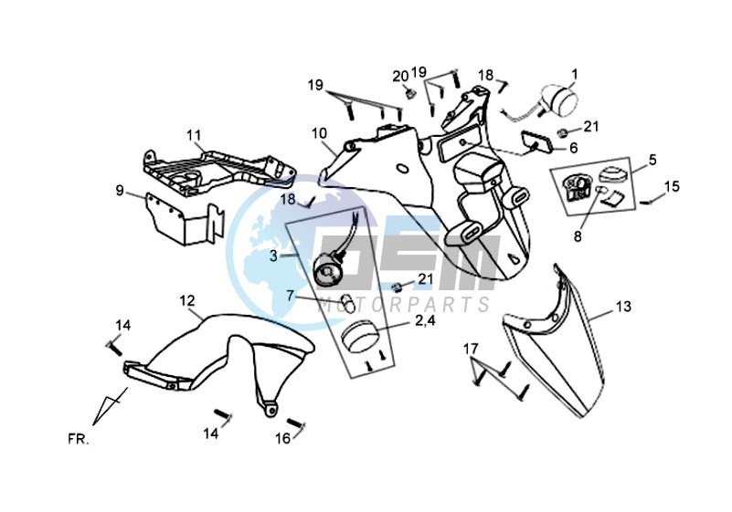 INDICATOR - REAR FENDER - MUDGUARD