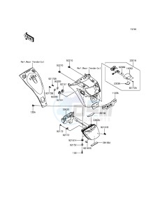 VULCAN S ABS EN650BGFA XX (EU ME A(FRICA) drawing Taillight(s)