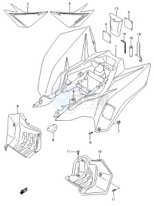 LT-Z400 drawing REAR FENDER