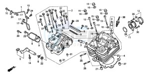 TRX300FW FOURTRAX 300 4X4 drawing CYLINDER HEAD