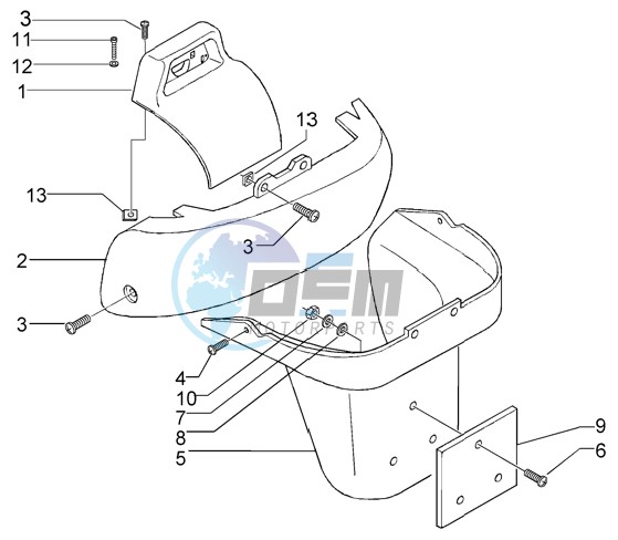 Rear coverings