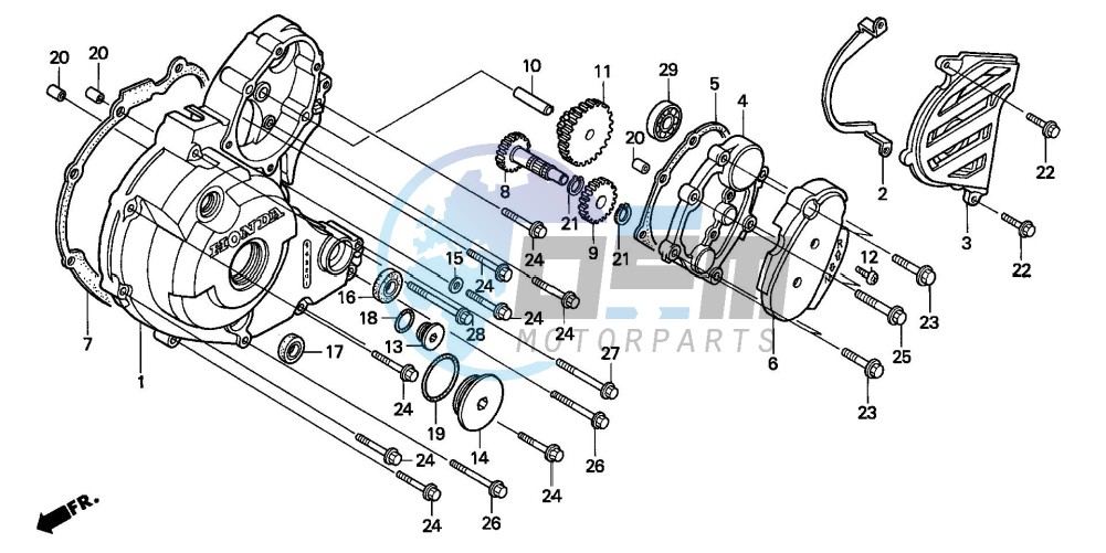 LEFT CRANKCASE COVER