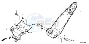 NC700XAC drawing REAR FENDER