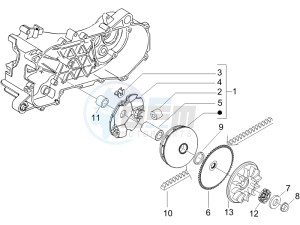 Primavera 50 2T (EMEA, APAC) drawing Driving pulley