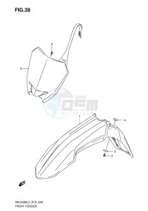 RM-Z450 EU drawing FRONT FENDER