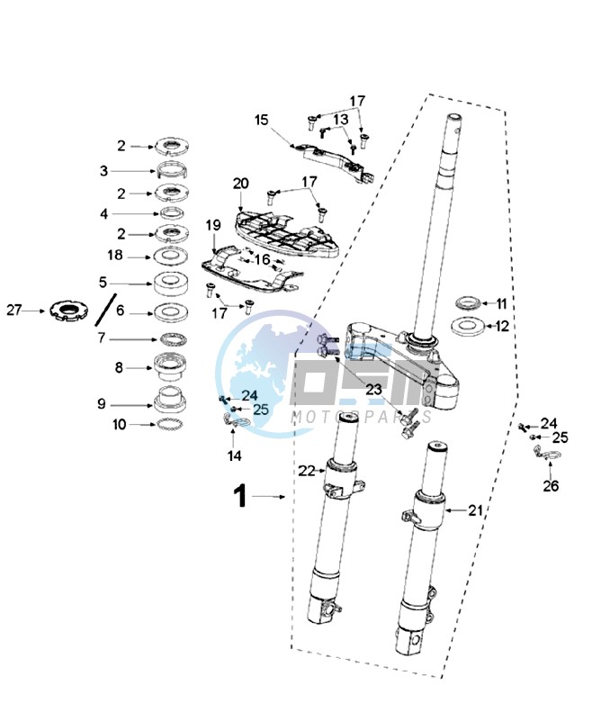 FRONT FORK / STEERINGHEAD