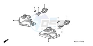 VFR8009 UK - (E / MME TWO) drawing WINKER