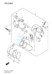 DR-Z125L EU drawing FRONT CALIPER