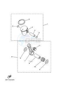 YZ125 (B4XE) drawing OPTIONAL PARTS 1