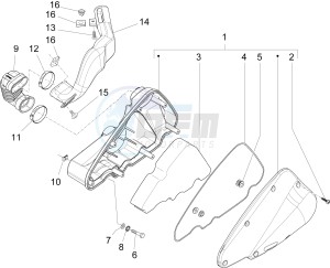 Liberty 150 4t 2v ie e3 (Vietnam) drawing Air filter