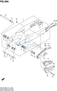 RM-Z450 (E19) drawing REAR SWINGING ARM (RM-Z450L0)