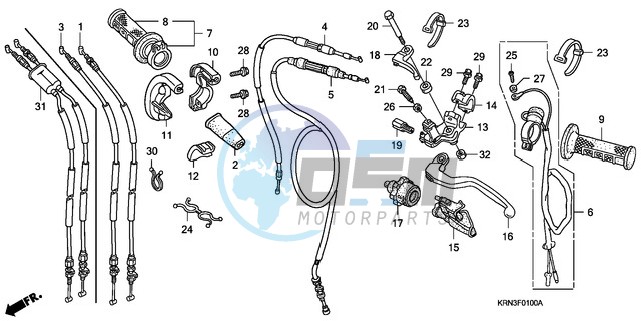 HANDLE LEVER/SWITCH/CABLE