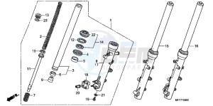 XL700VB drawing FRONT FORK