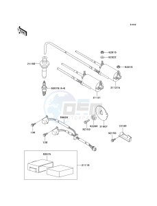 ZG 1000 A [CONCOURS] (A20) A20 drawing IGNITION SYSTEM