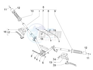 MP3 250 ie lt drawing Handlebars - Master cilinder