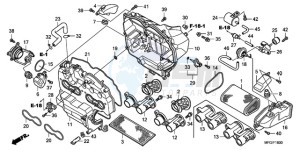 CB600FA UK - (E / MKH) drawing AIR CLEANER