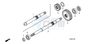 TRX420FPM9 U / 4WD drawing FINAL SHAFT