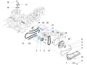 LXV 150 4T 3V E3 (APAC) (CN, RI, VT) drawing Oil pump