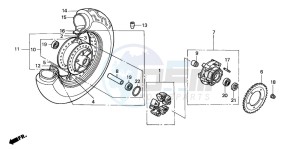 VT750CD3 drawing REAR WHEEL