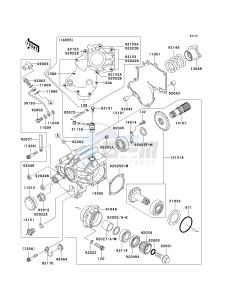 VN 1500 B [VULCAN 88 SE] (B1-B3) N8F drawing FRONT BEVEL GEAR