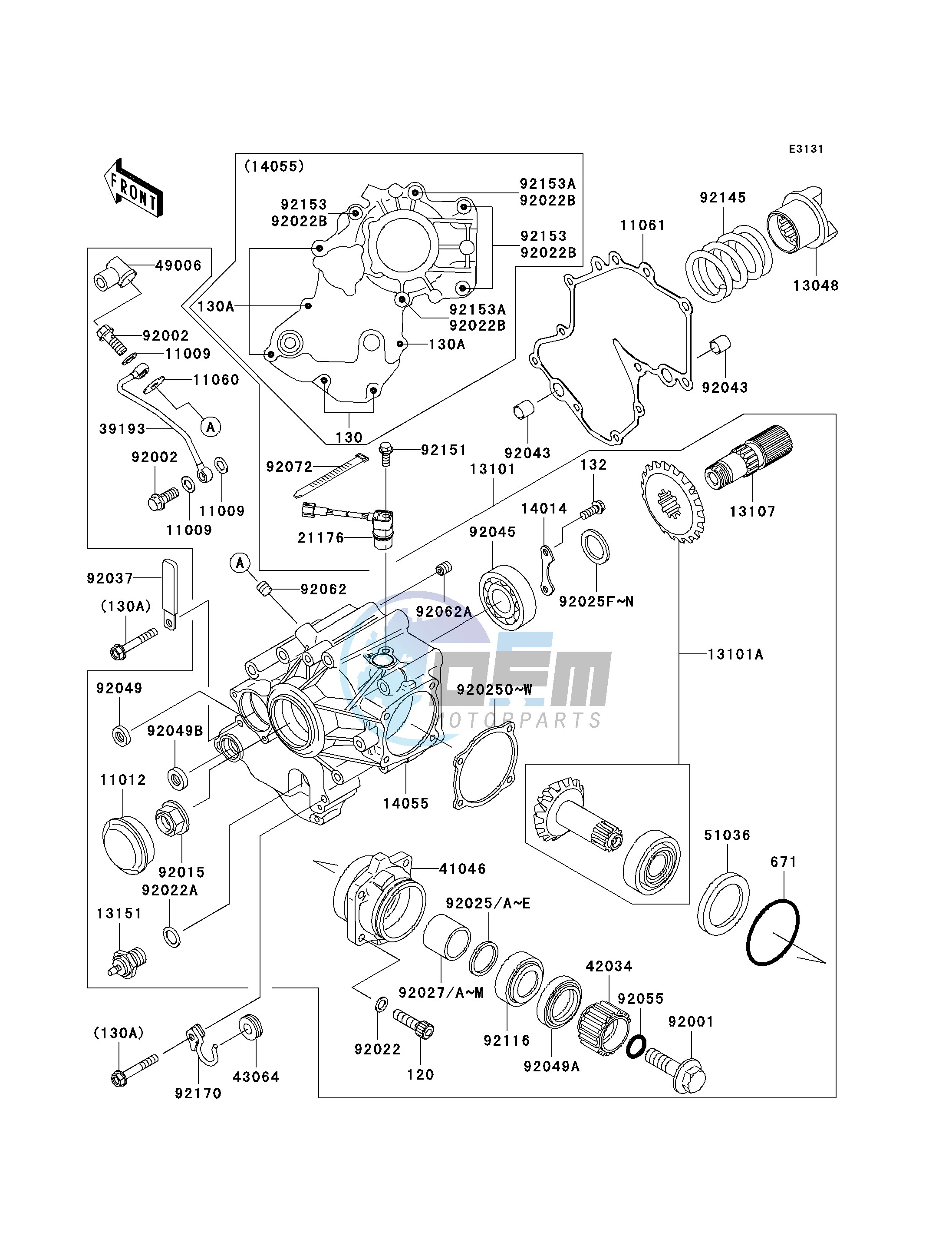 FRONT BEVEL GEAR