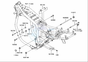 ZRX S 1200 (EU) drawing ENGINE MOUNT