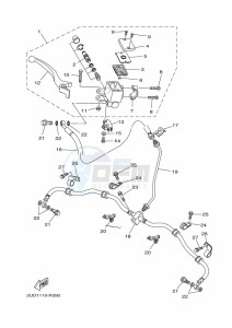 YFM700FWAD GRIZZLY 700 EPS (BFE1) drawing FRONT MASTER CYLINDER