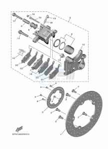 MT-09 MTN890 (B7NC) drawing REAR BRAKE CALIPER