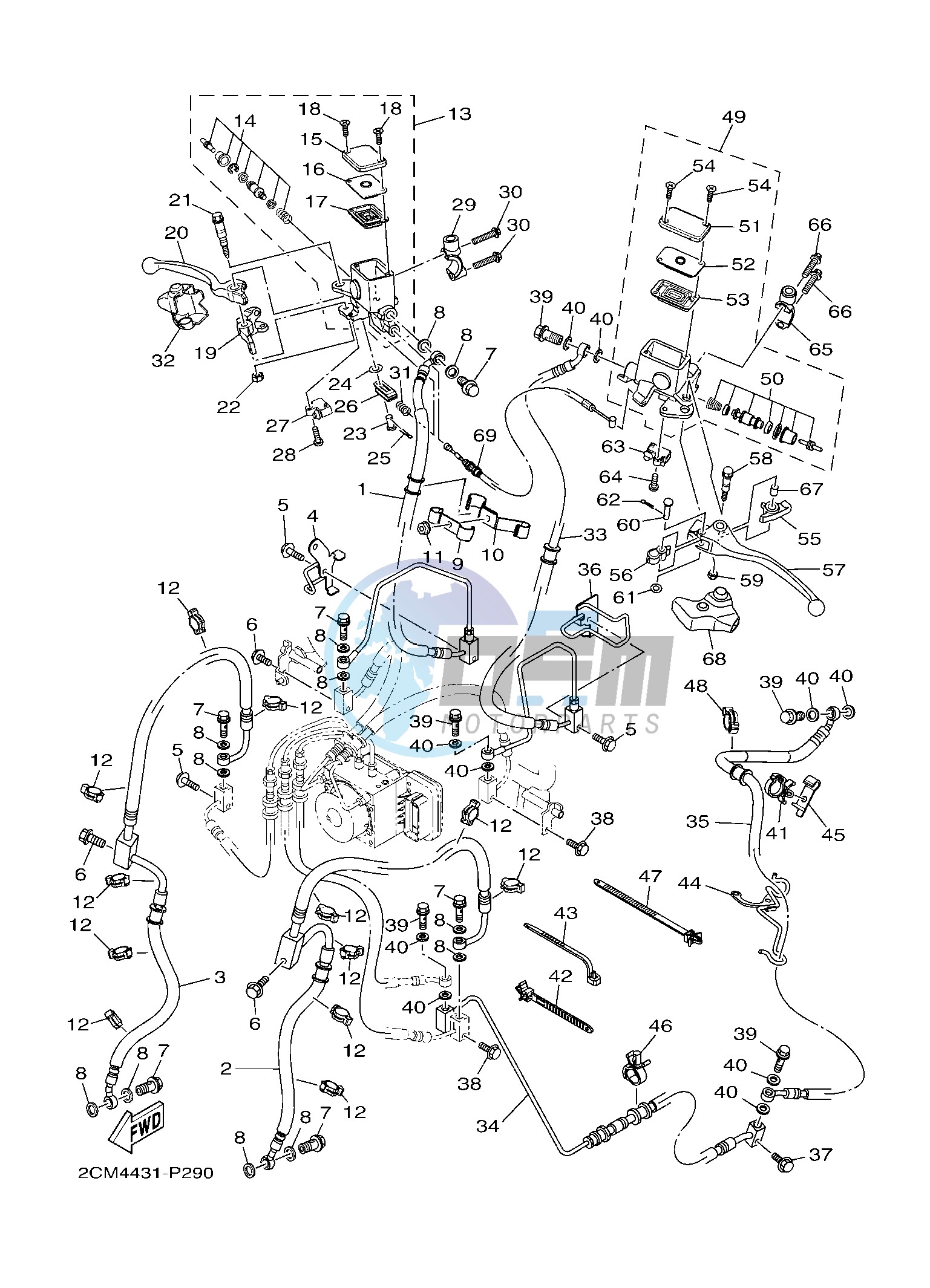 FRONT MASTER CYLINDER