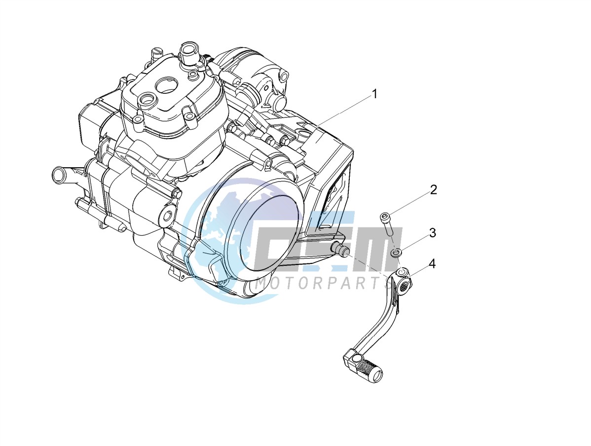 Engine-Completing part-Lever